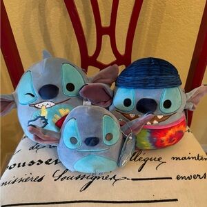 Disney Stitch Original SquishMallows Lot of 3 NWT